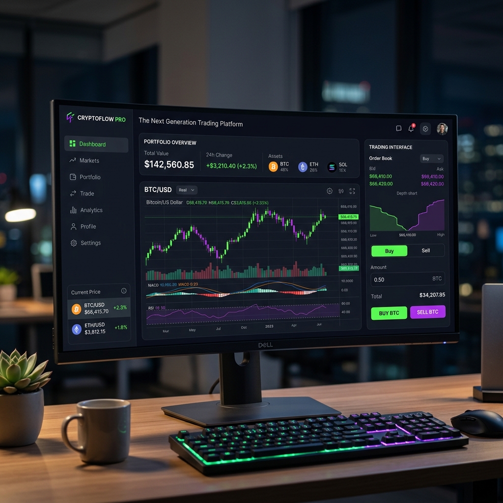 Crypto Trading — CryptoFlow Pro